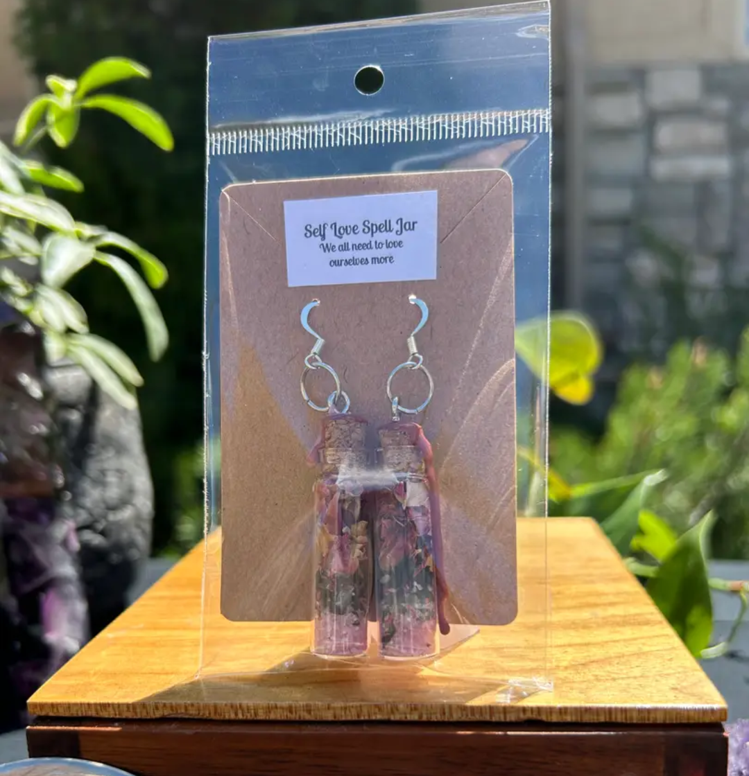 Handmade spell earrings