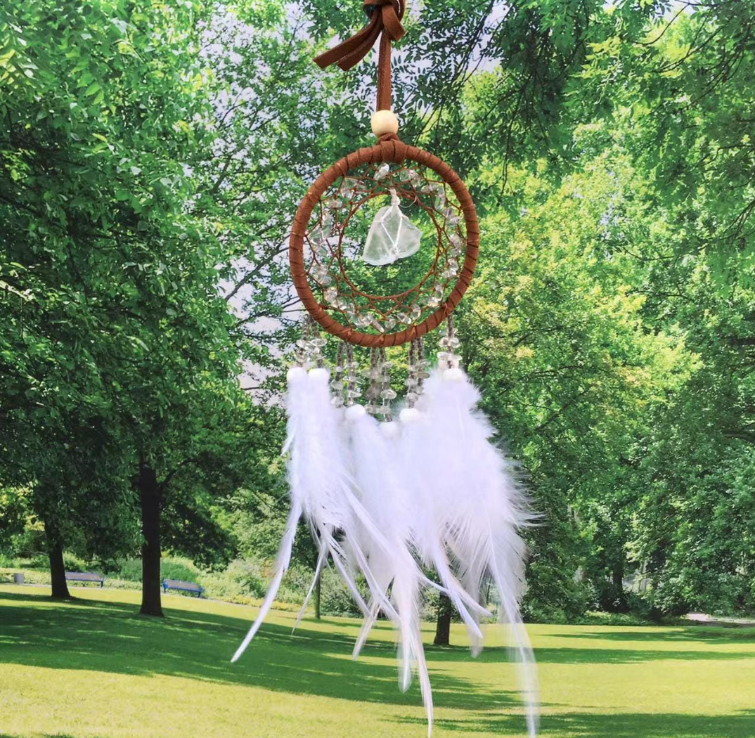 SMALL HANDMADE CRYSTAL DREAMCATCHERS