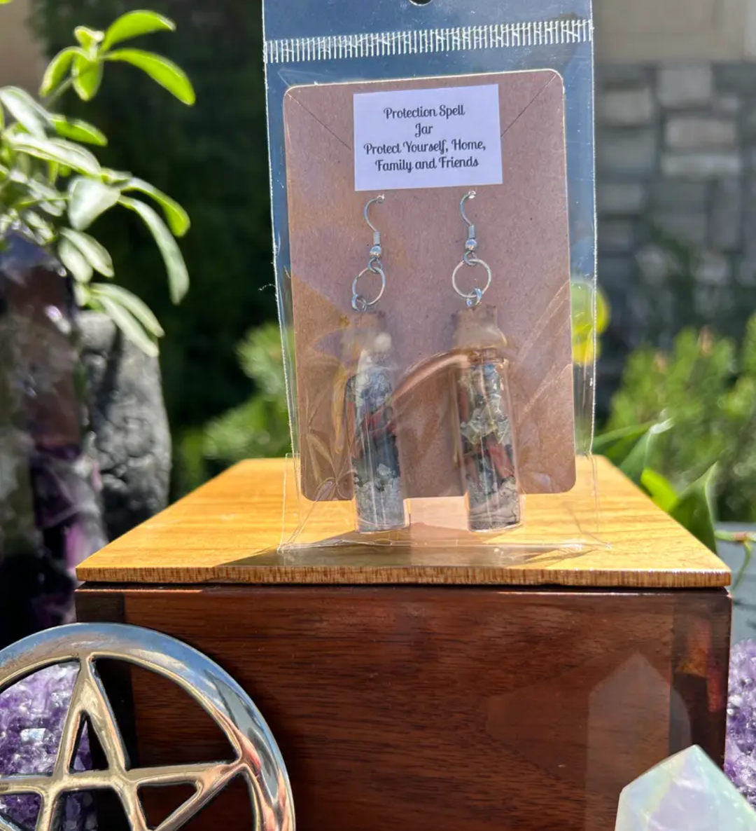 Handmade spell earrings