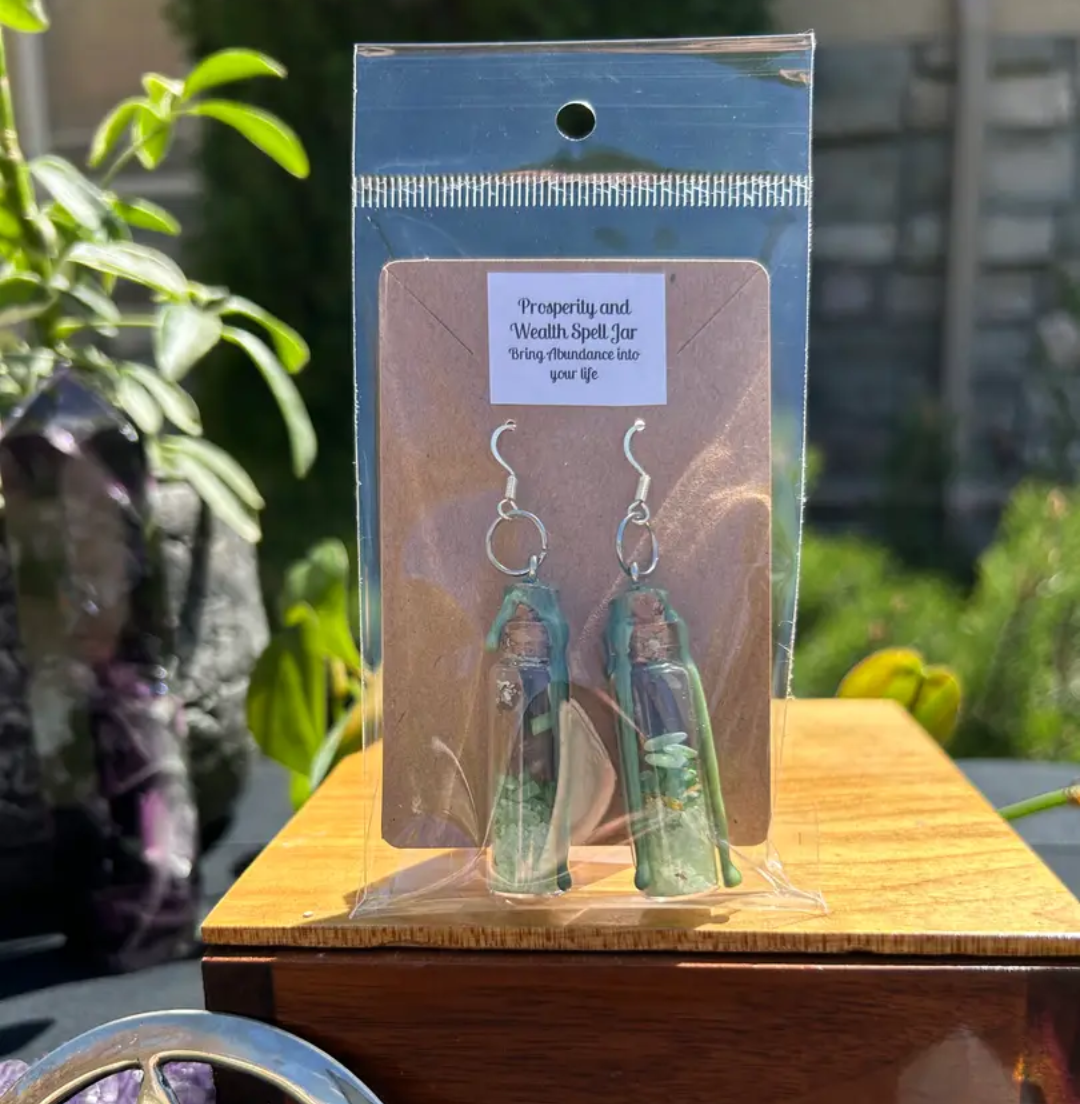 Handmade spell earrings