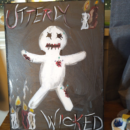 Handpainted voodoo doll
