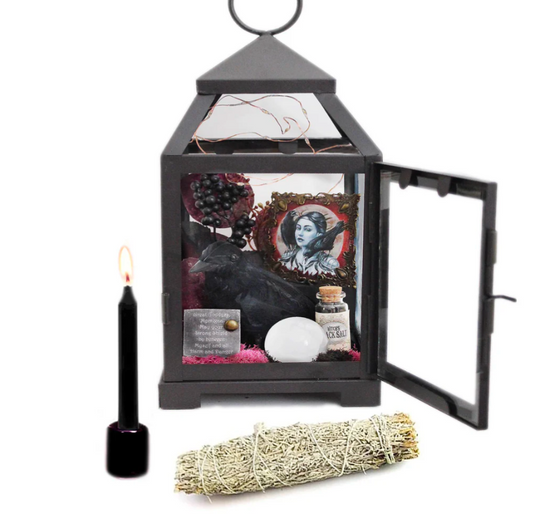 Morrigan goddess alter samhain alter kit