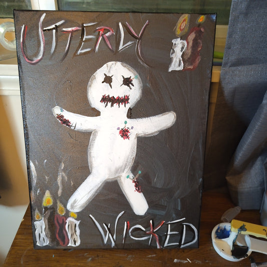Handpainted voodoo doll