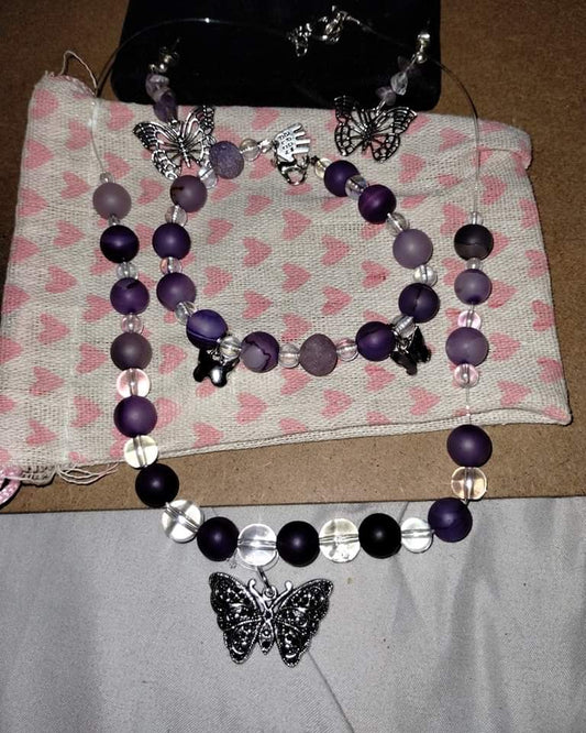 HANDMADE 3PC BUTTERFLY SUGiliTE SET