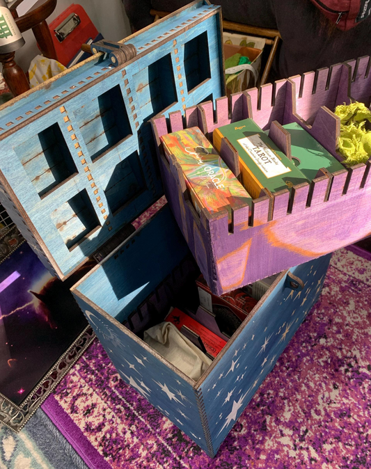 Tarot card organizer box