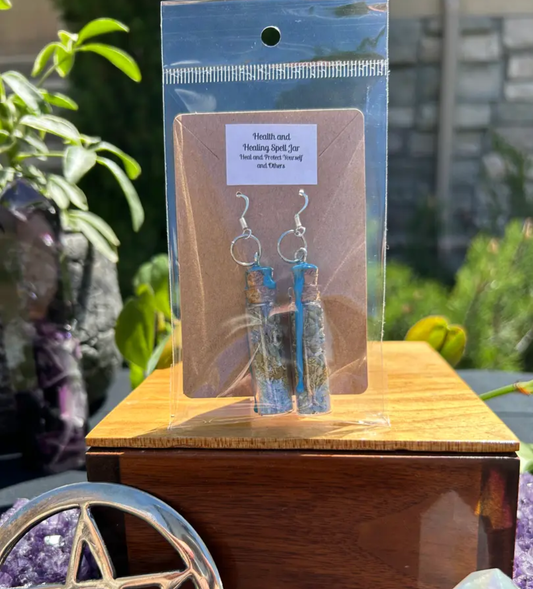 Handmade spell earrings