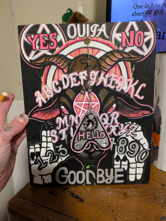 Handmade custom ouija board